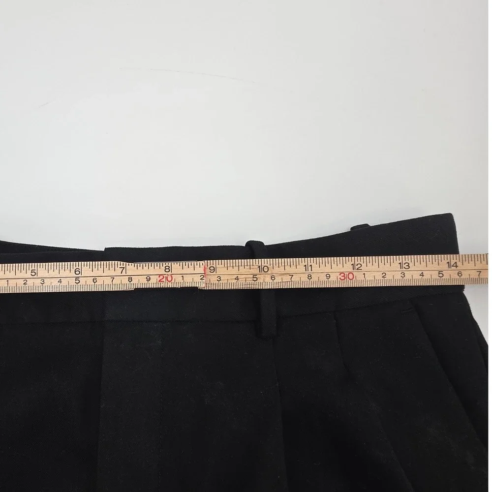 MADEWELL THE HARLOW SUPERWIDE LEG TROUSER PANTS WOMENS SIZE 4 TALL BLACK PLEATED - Picture 16 of 16